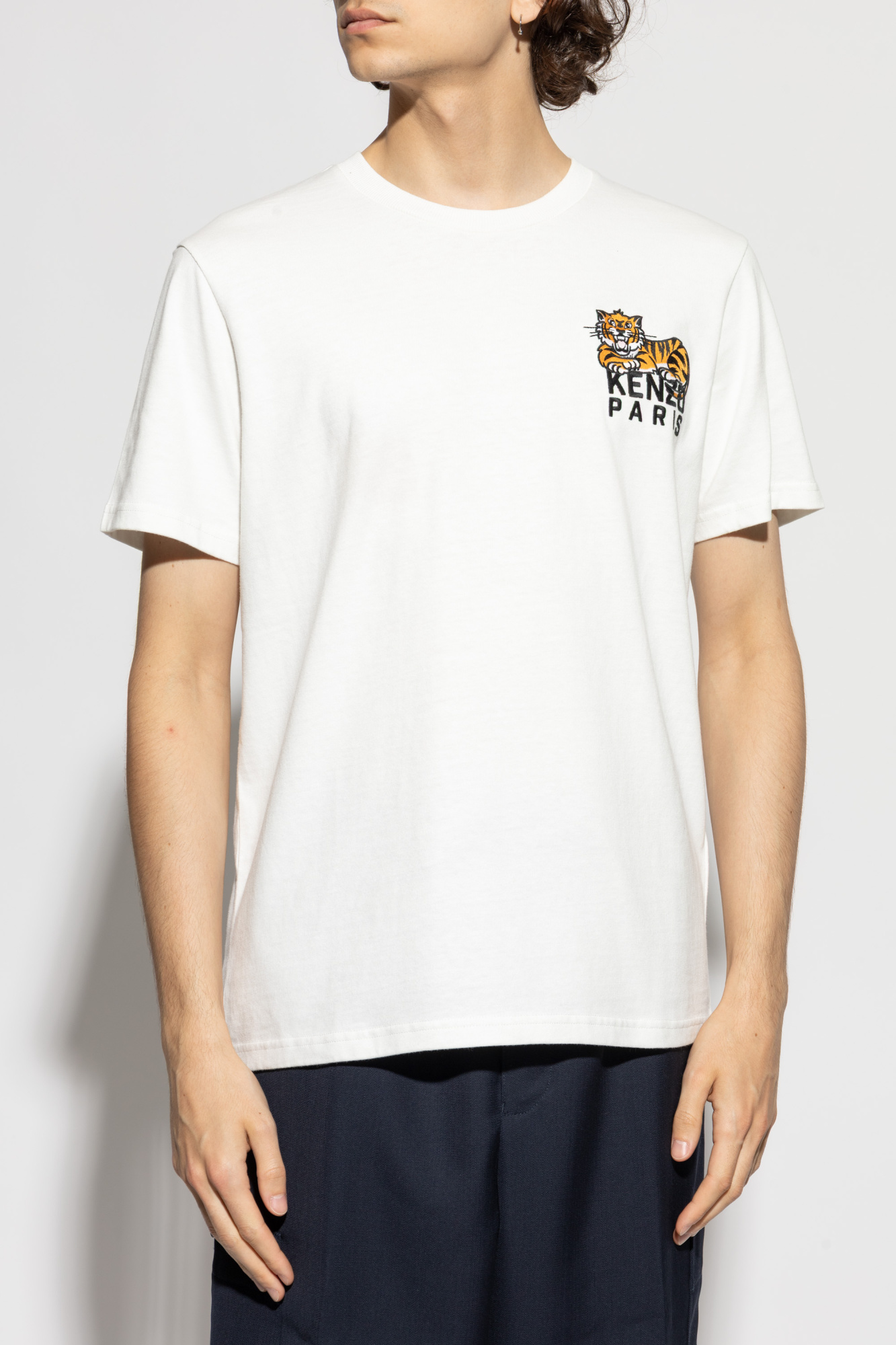 Kenzo T-shirt with embroidered logo | Men's Clothing | Vitkac